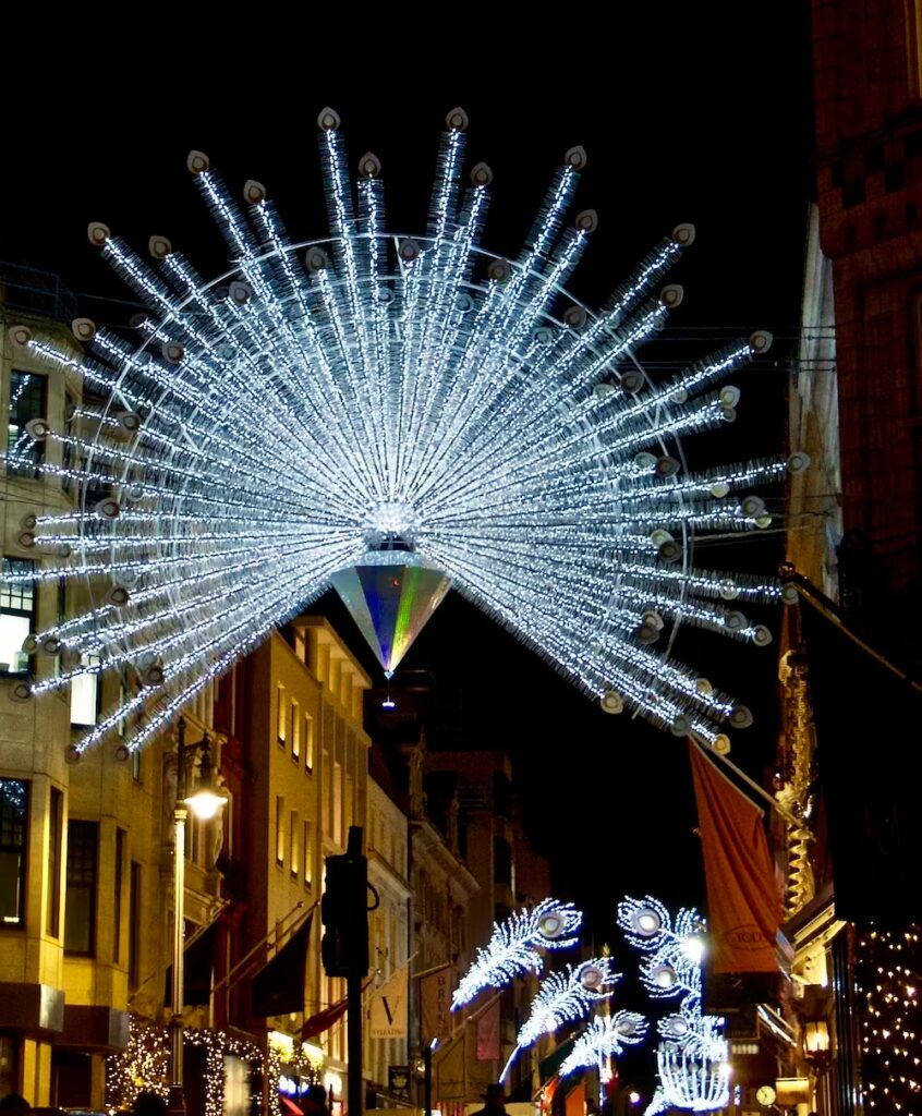 światełka na ulicach Londynu